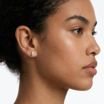 Remy Pear Stud Earrings