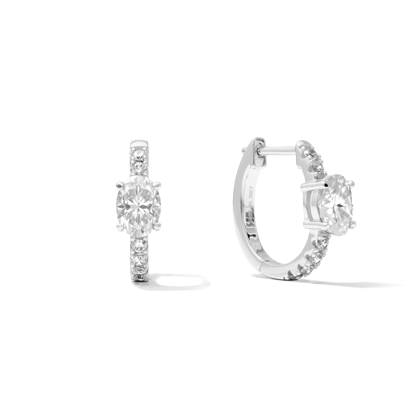 Hudson Oval Hoop Earrings