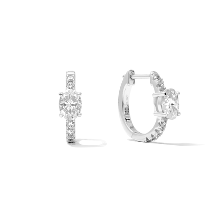 Hudson Oval Hoop Earrings