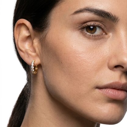 Harlo Pavé Hoop Earrings