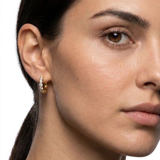 Harlo Pavé Hoop Earrings