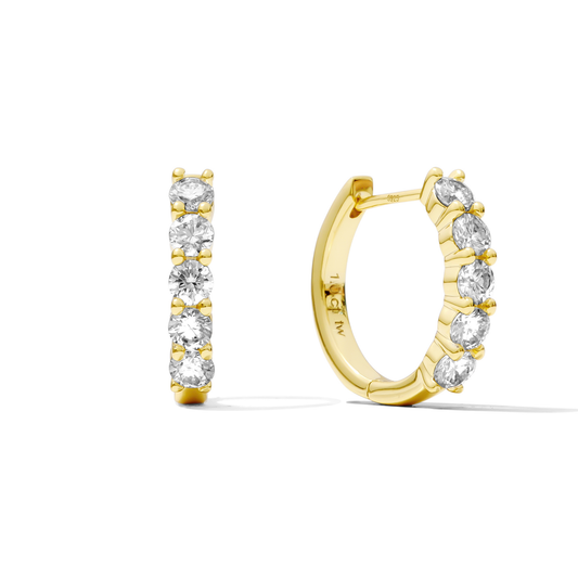 Harlo Pavé Hoop Earrings