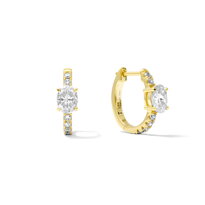 Hudson Oval Hoop Earrings