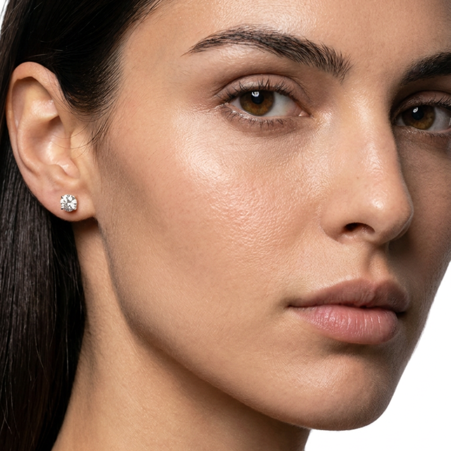 Maren Round Stud Earrings