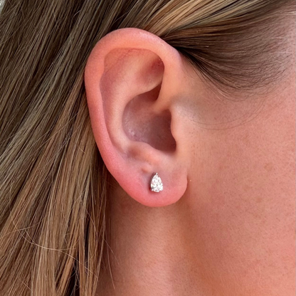 Remy Pear Stud Earrings